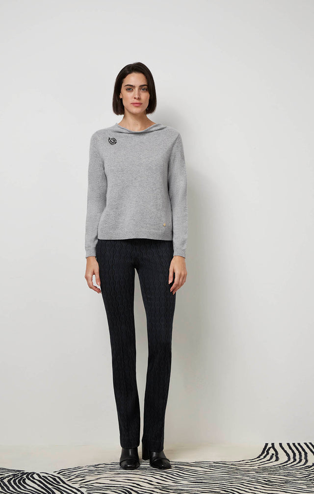 Ecom image of a model wearing Melodic sweater.