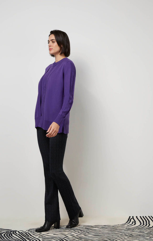 Ecom image of a model wearing Natasha sweater.