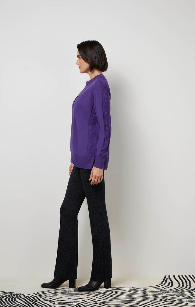 Ecom image of a model wearing Natasha sweater.