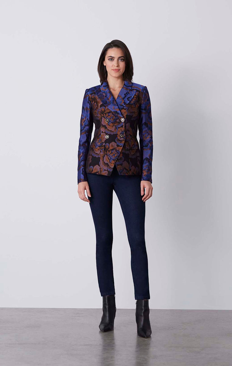 Jacquard Floral Suit, Winter Fall look