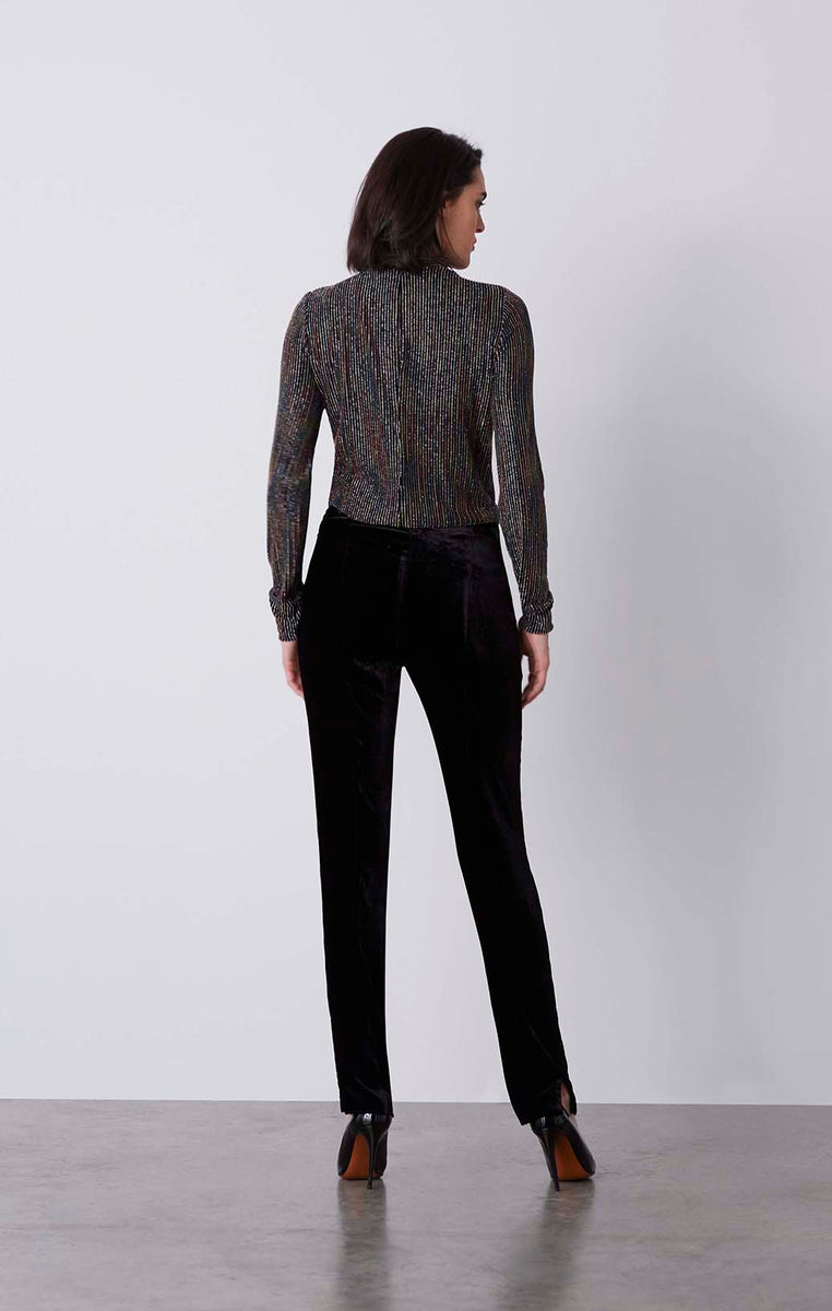 Buy On The Town Silk-Softened Stretch Velvet Pants online