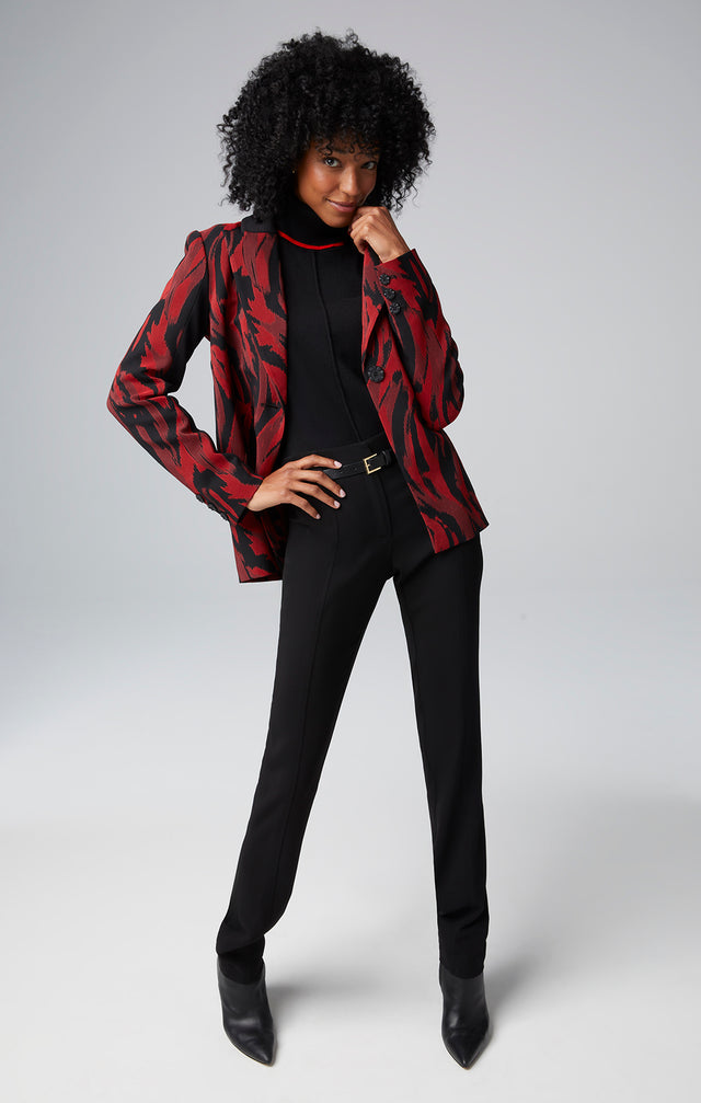 Lookbook image of a model wearing Reverie jacket.