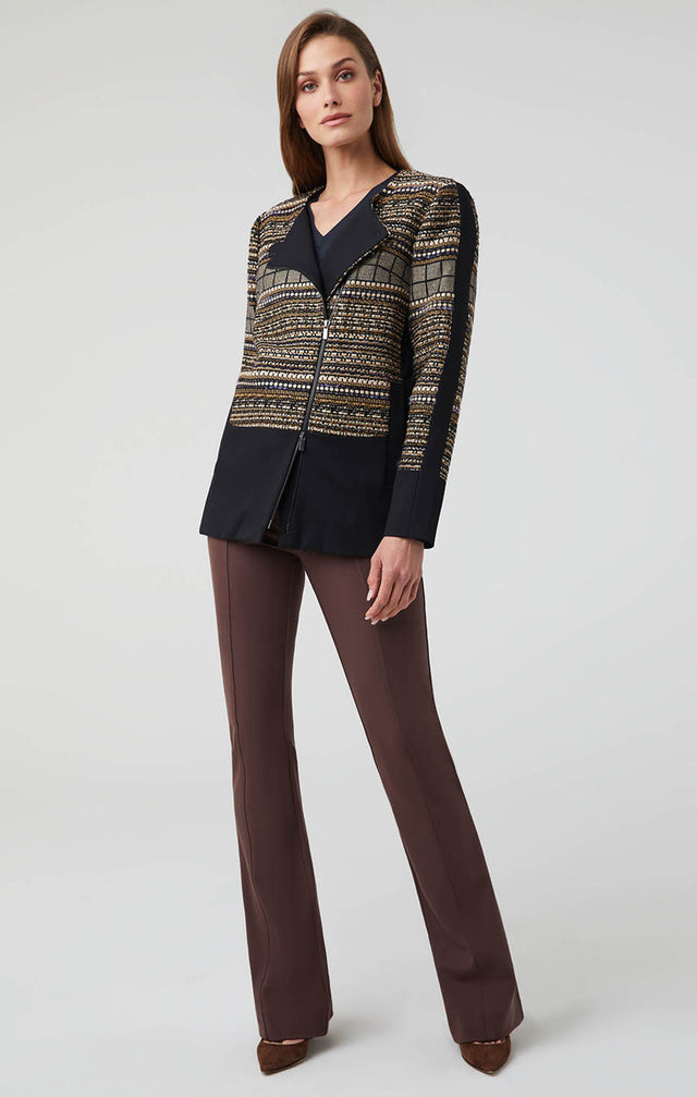 Progressive - Italian Jacquard & Ponte Moto Jacket - Lookbook Image