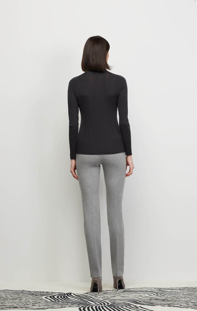 Artisitry-Chr - Varied-Rib Cashmere Mock Turtleneck - Ecomm Image