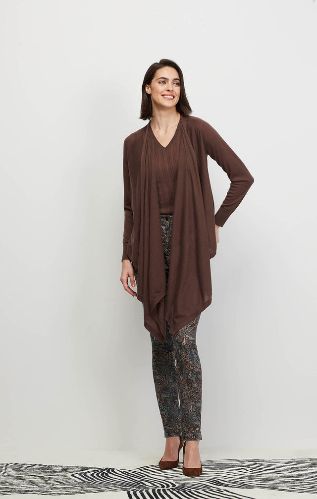 Zandra I - Cascade-Front Cashmere Cardigan - Ecomm Image