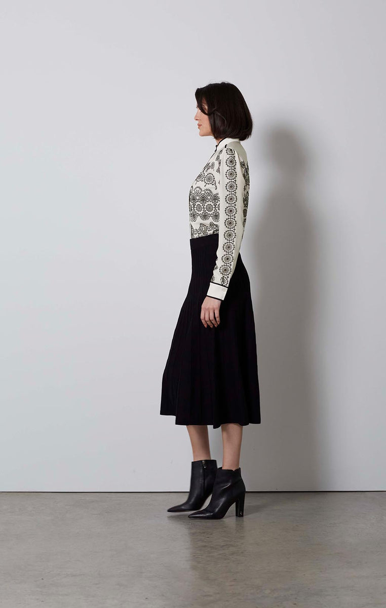 Buy MOBILE Pleated Knit Skirt online - Carlisle Collection