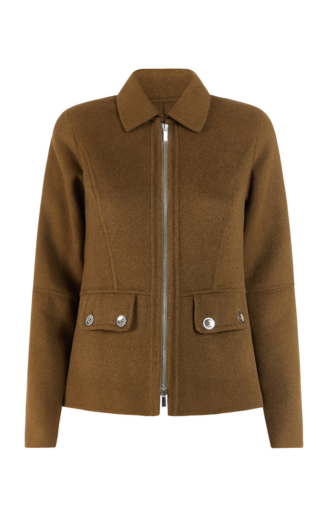 Dapper - Brushed Wool Cadet Jacket - Product Image