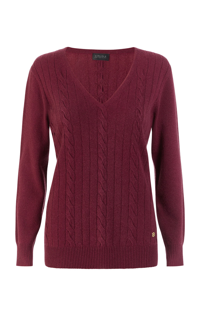 Charmer - Pullover Cashmere Cable Sweater - Product Image