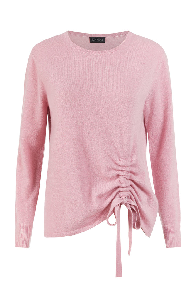 Andromeda- Pnk - Shirred Cashmere Pullover- Product Image