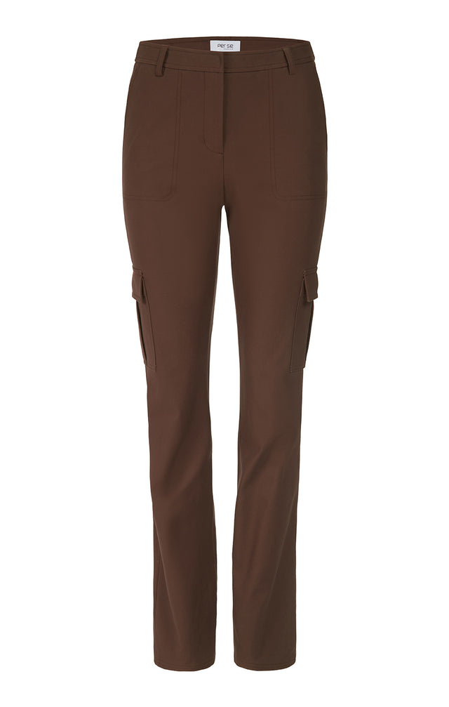 Serendipity - Stretch Cotton Sateen Utility Pants - Product Image