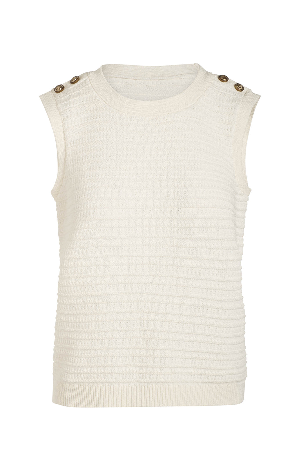 Brightest - Italian Organic Cotton, Button-Shoulder Shell