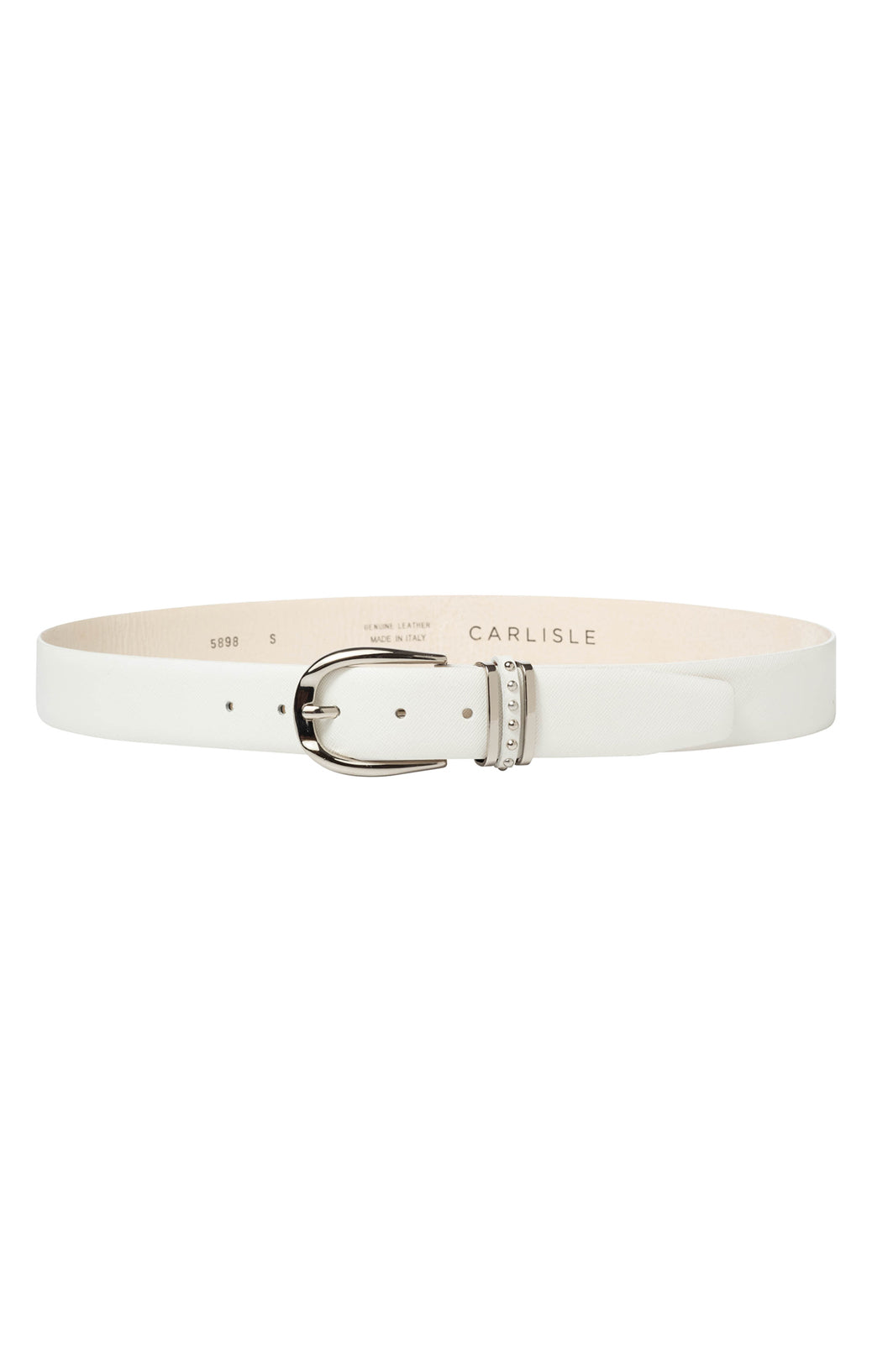 Carrara - Ivory Italian Leather Belt