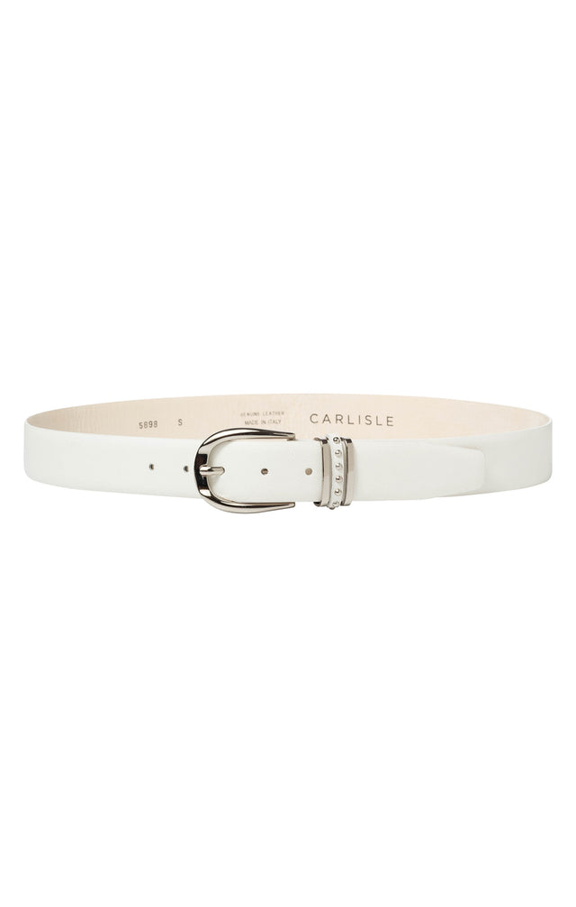 Carrara - Ivory Italian Leather Belt