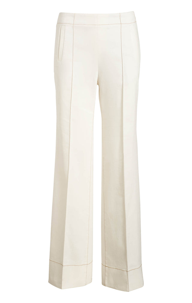 Desired - White Stretch Italian Denim Pants