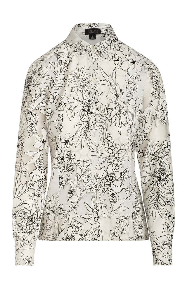 Pavilion - Two-Layer Floral-Print Blouse