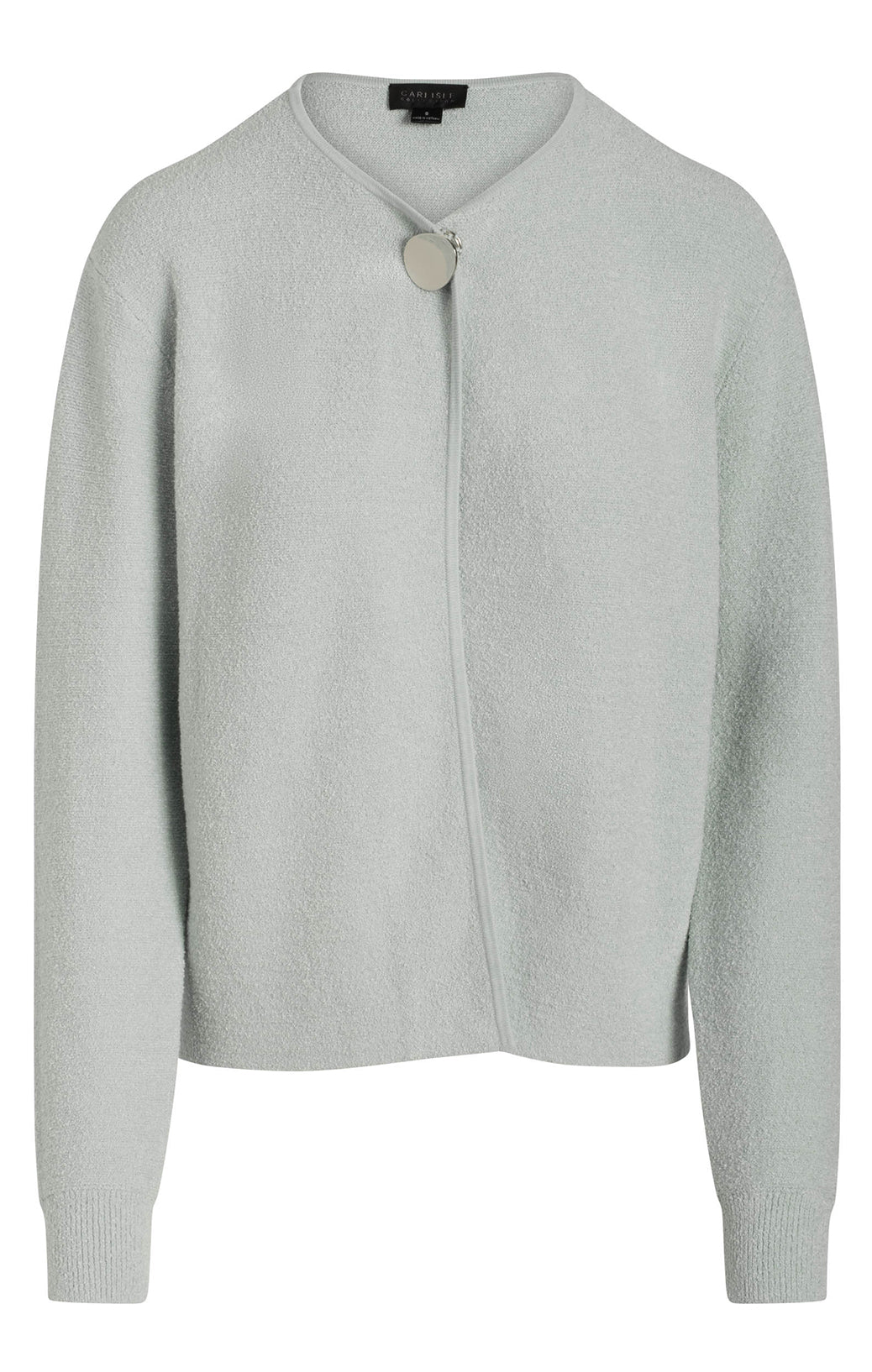 Pool House - Silky Pastel Green Cardigan Sweater