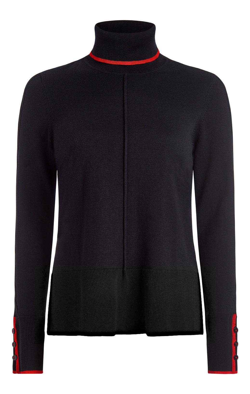 Cossack - Silk-Enhanced Black Turtleneck