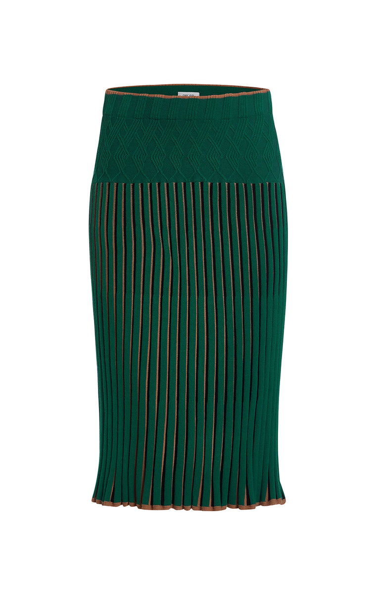 Buy Revel Pull-On Pleated Knit Skirt online - Carlisle Collection